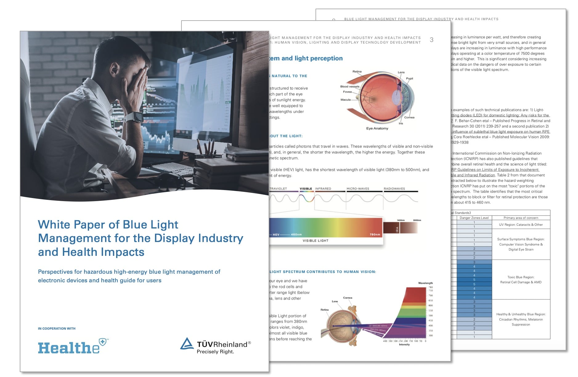 T V Rheinland Eye Safety Leader Healthe Announce Blue Light Management White Paper For The