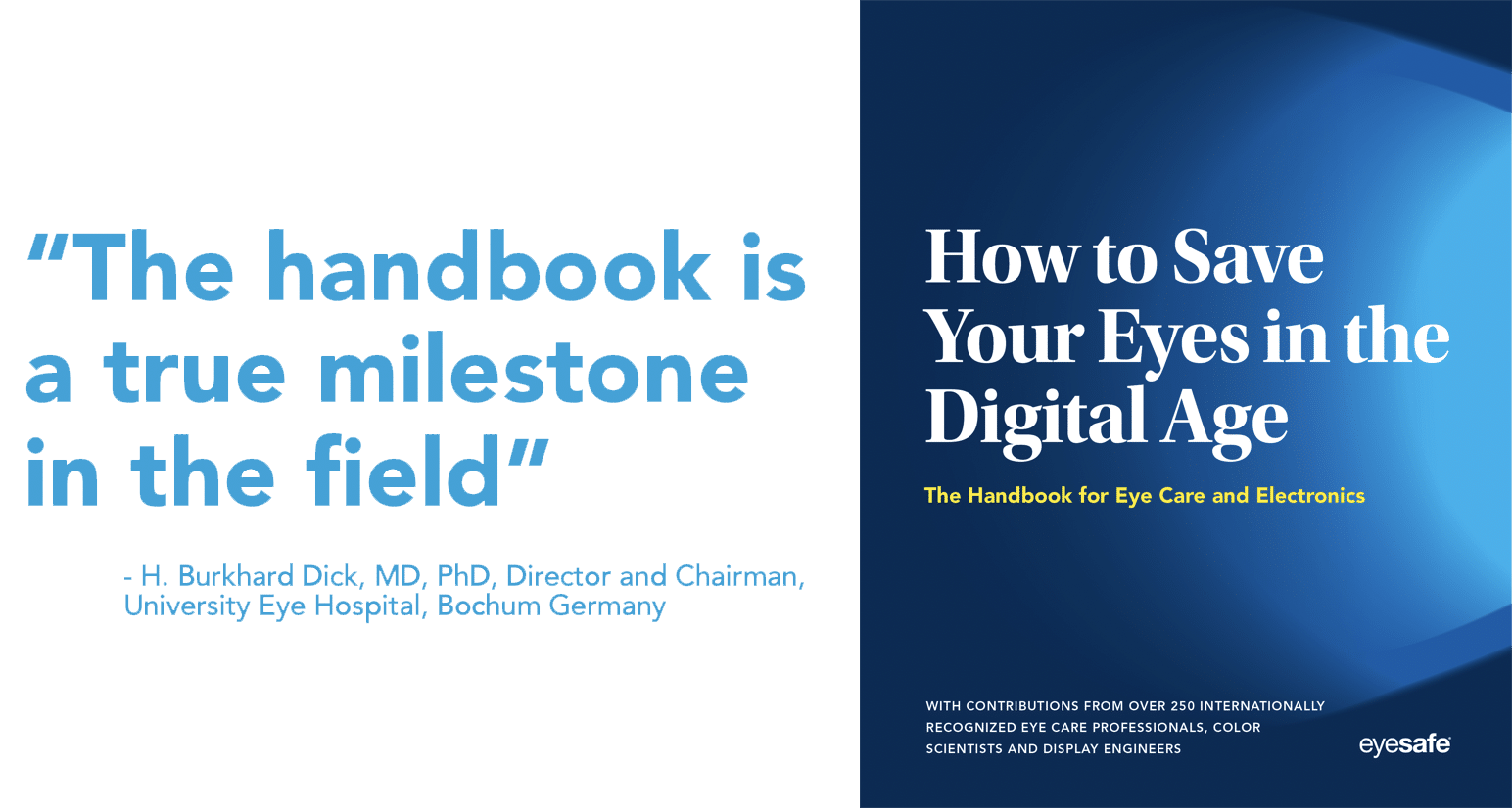 Eyesafe Announces World's First Comprehensive Handbook on Blue Light and Screen Time Health