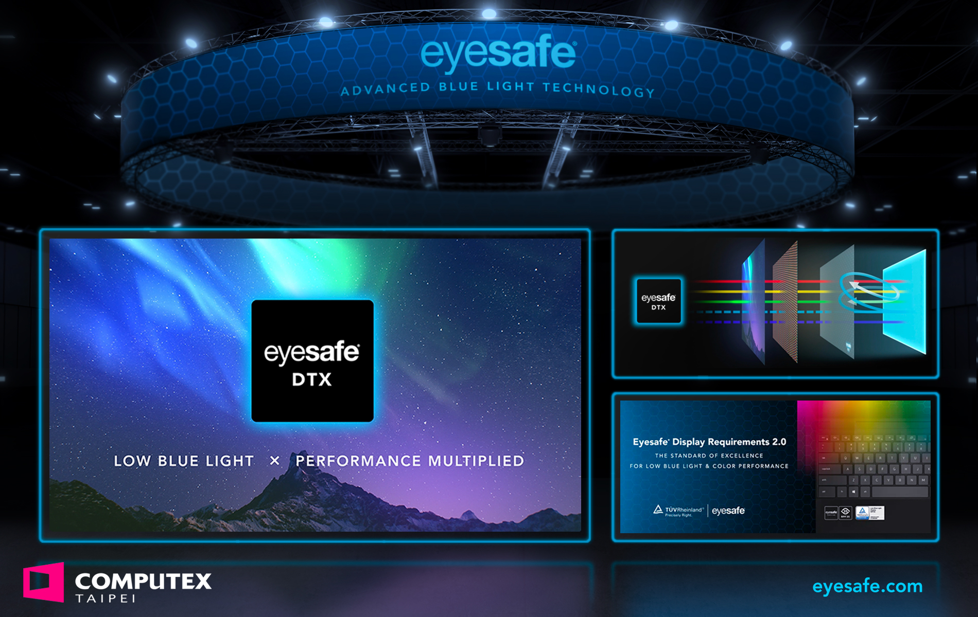 Eyesafe exhibiting at Computex 2022.