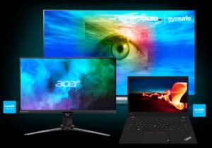 Eyesafe Certified low blue light Monitors, Laptops, OLED TV