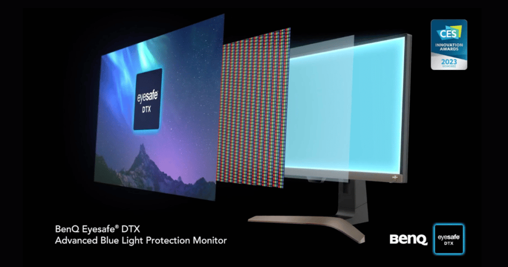 The BenQ Eyesafe DTX monitor will be exhibiting in the Innovation Showcase at CES 2023.
