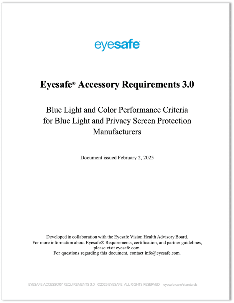 Eyesafe Accessory Requirements 3.0