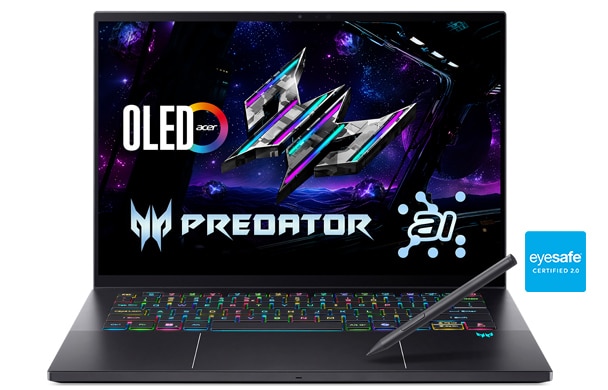 Predator Triton 14 AI Eyesafe Certified 2.0 low blue light laptop