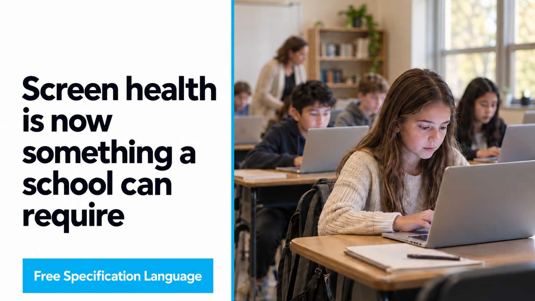Screen health is now something a school can require