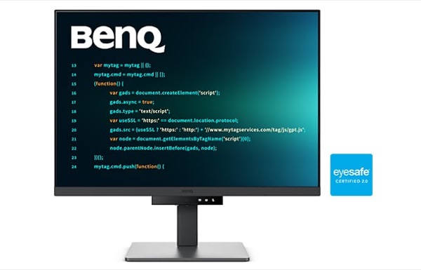 BenQ RD280U monitor with the Eyesafe mark